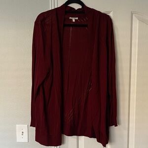 Maurices wine color Open Front Cardigan
